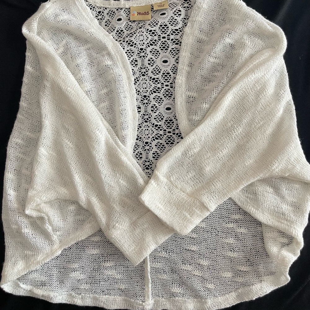 Mudd size 12 cream knit cover